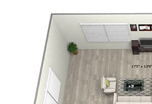 1 Bed 1 Bath TruaI Floor Plan 1 Bed 1 Bath TruaI Floor Plan at 735 Truman, Hyde Park